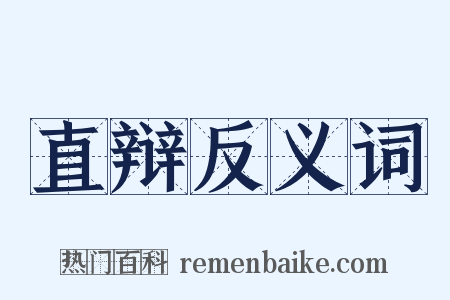 直辩反义词是什么意思的图片